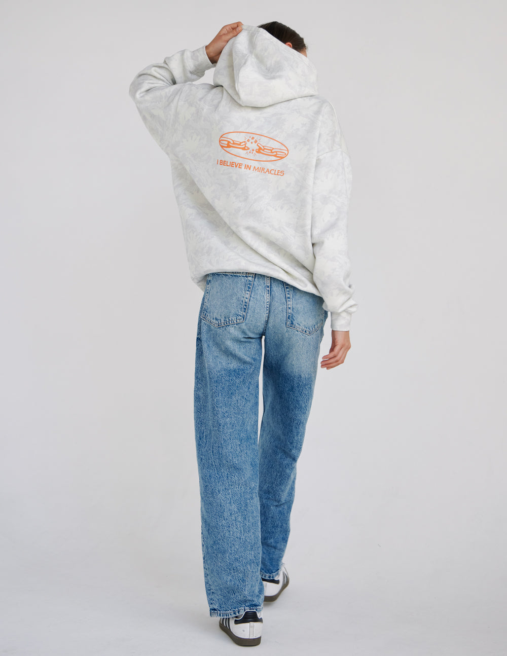 I Believe in Miracles White Camo Unisex Hoodie - Relaxed Fit