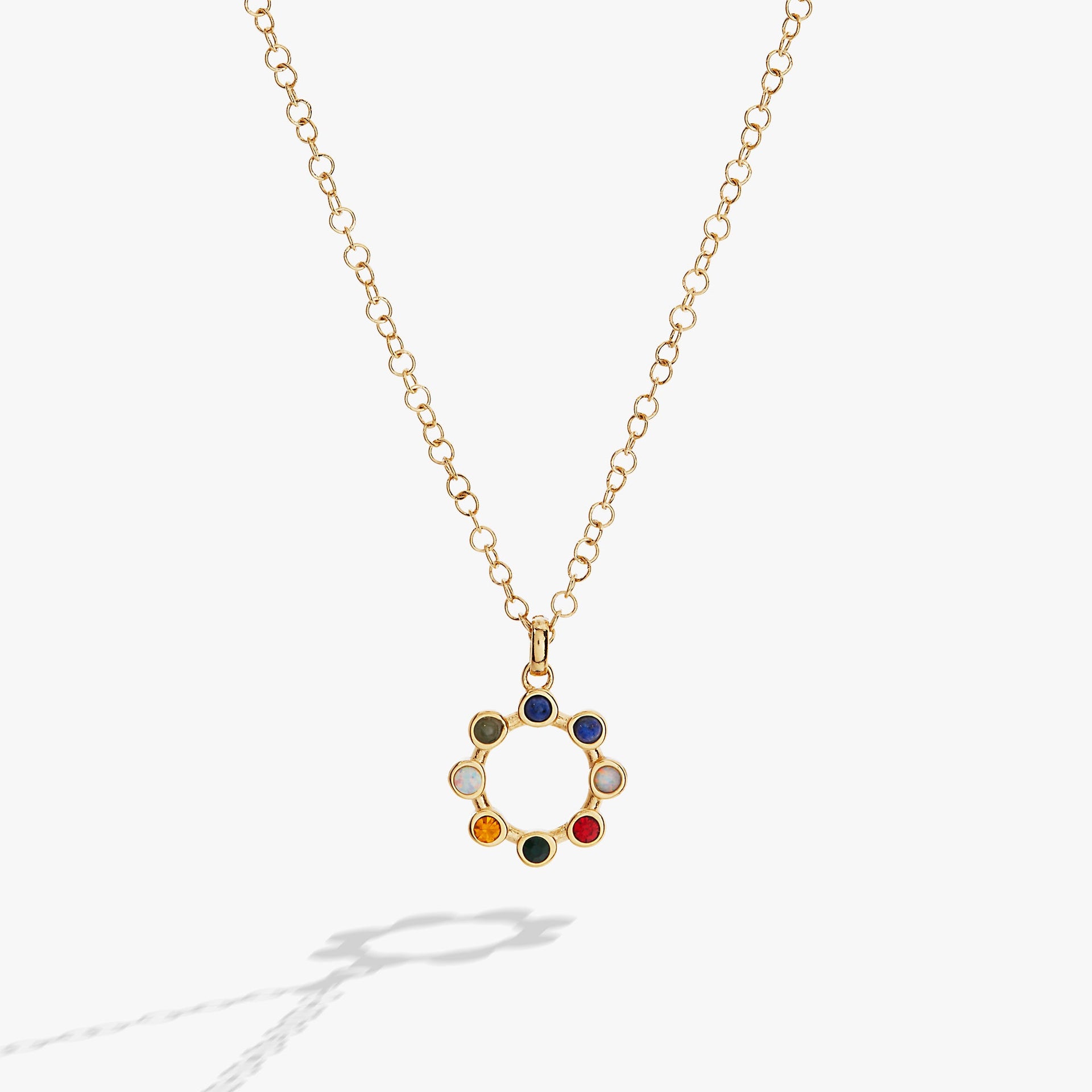 I Love You Hidden Message Acrostic Crystal Charm Necklace