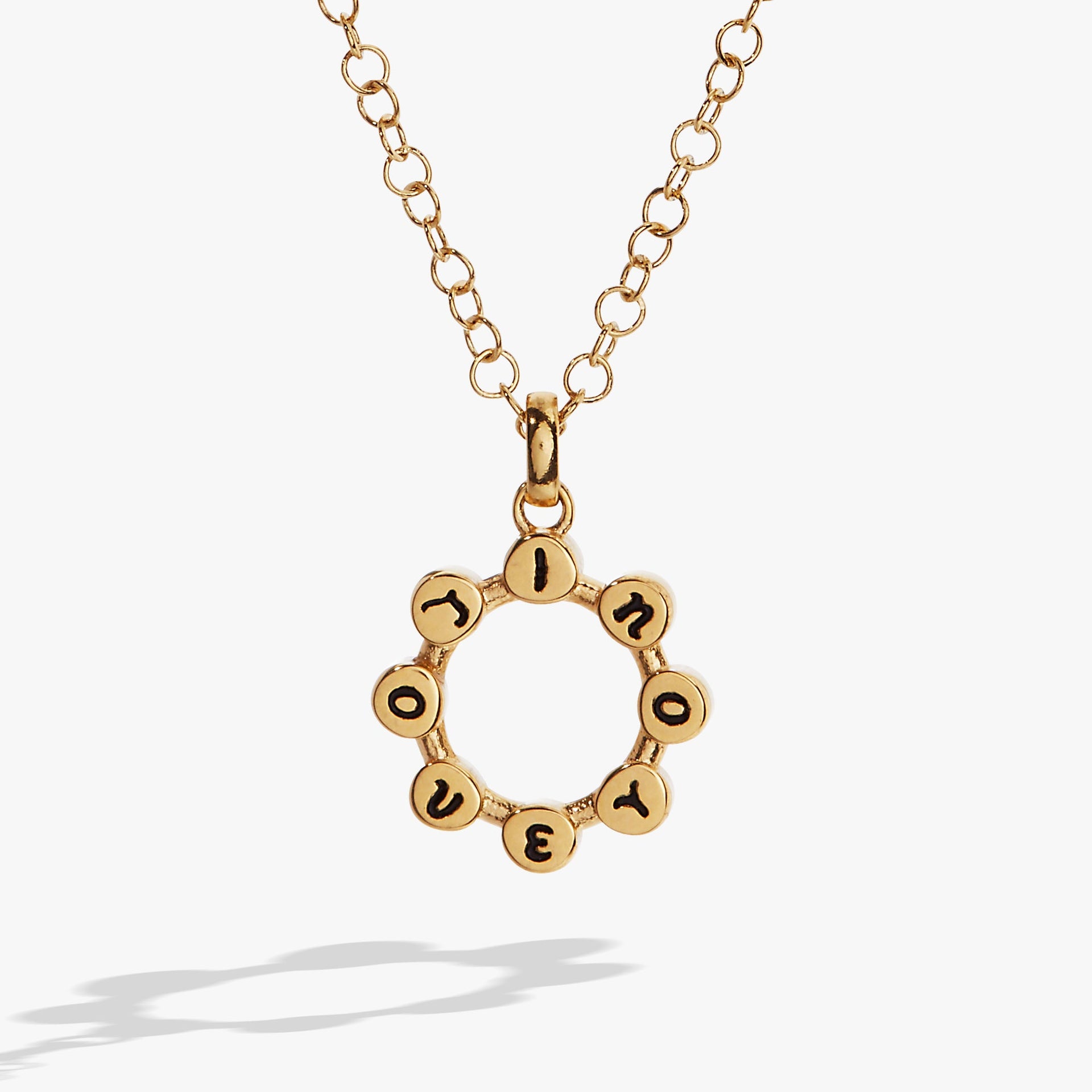 I Love You Hidden Message Acrostic Crystal Charm Necklace