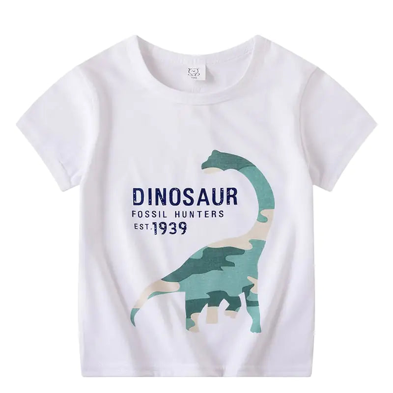 Cartoon Short Sleeve T-shirt for Kids (Boys & Girls)