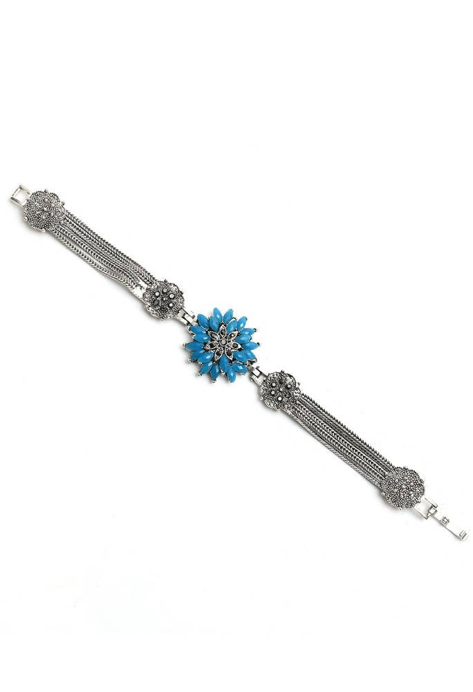 Kamal Johar Oxidised Alloy Handcrafted Bracelet for Women