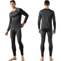 FITEXTREME MAXHEAT Mens Thermal Underwear Long Johns Set with Fleece Lined Grey S