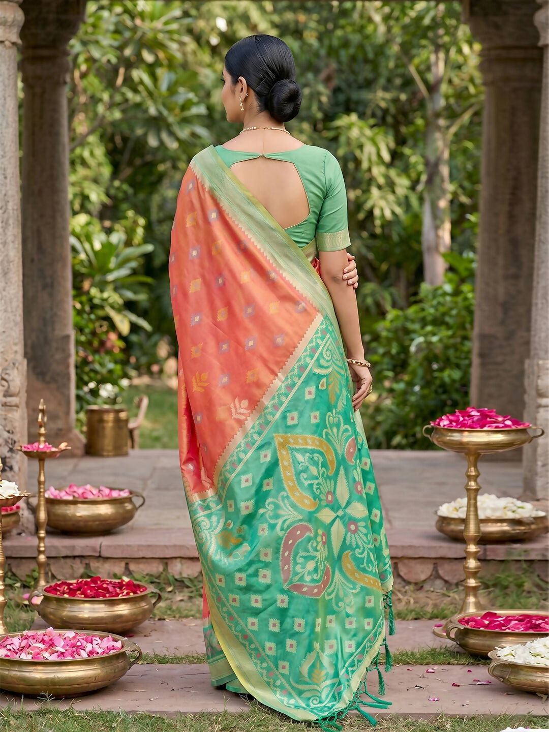 Mustard Soft Silk Saree with Matching Blouse Piece