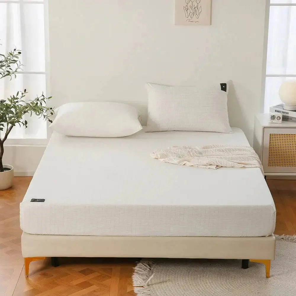 Cotton Bed Fitted Sheet With Elastic Bands