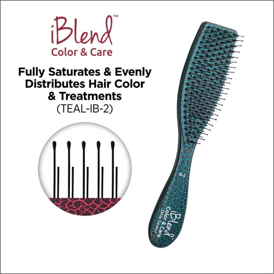 Olivia Garden iBlend Color & Care Hair Brush IB-2 in Green