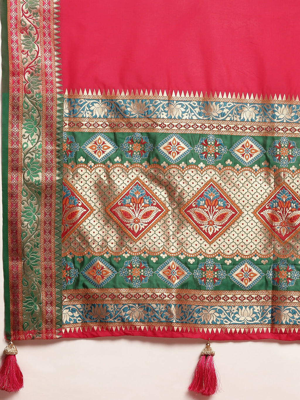 Shree Shyam Fashion Silk Blend Maroon Saree