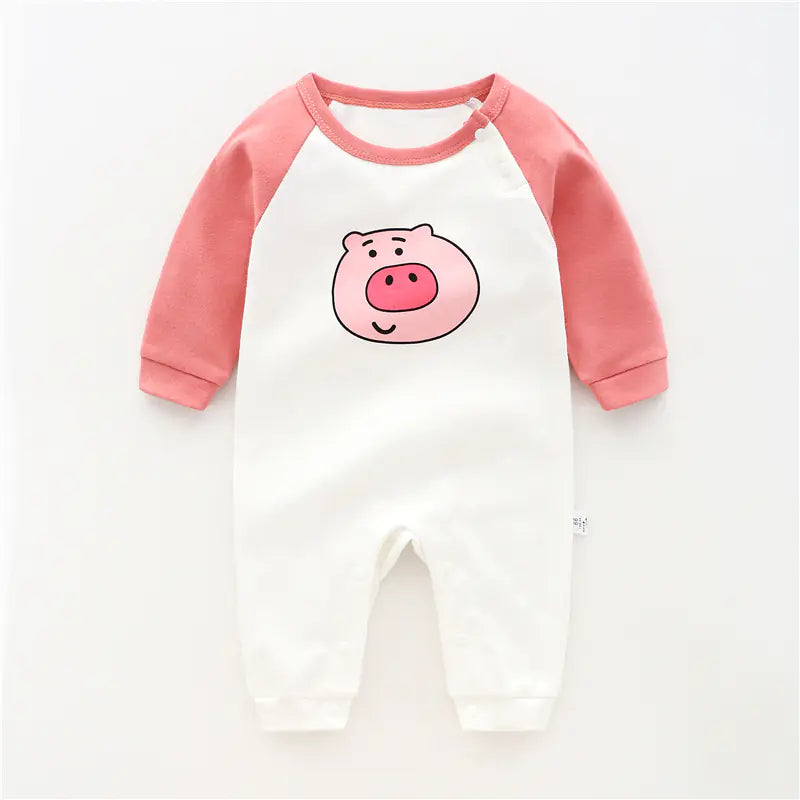 Soft Cotton Long Sleeve Baby Bodysuit