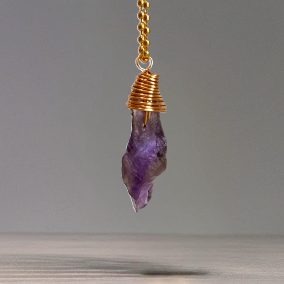 Amethyst Charm - Tumbler Handle Charm