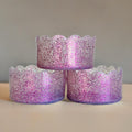 Purple Glitter Scalloped  Boot