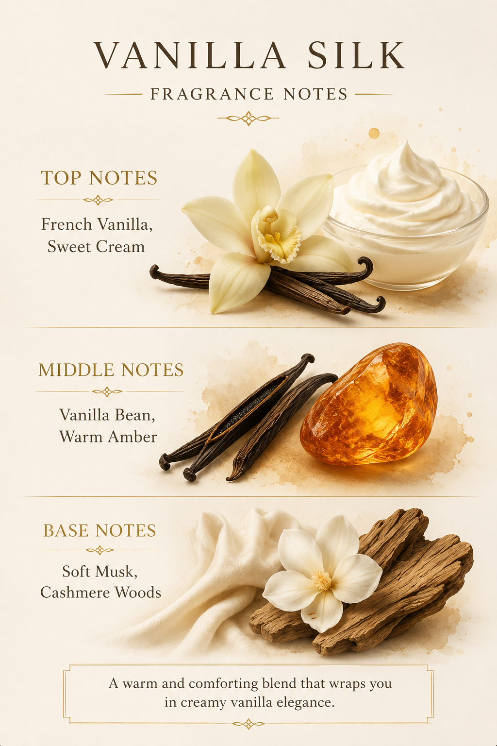 Vanilla Silk Extrait de Parfum - Warm & Creamy Fragrance