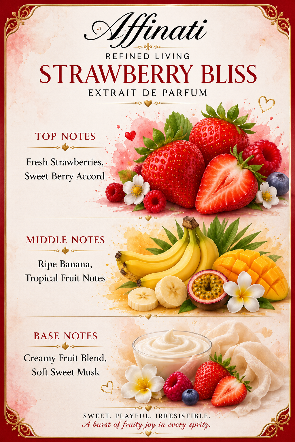 Strawberry Bliss Extrait de Parfum - Sweet & Playful Scent