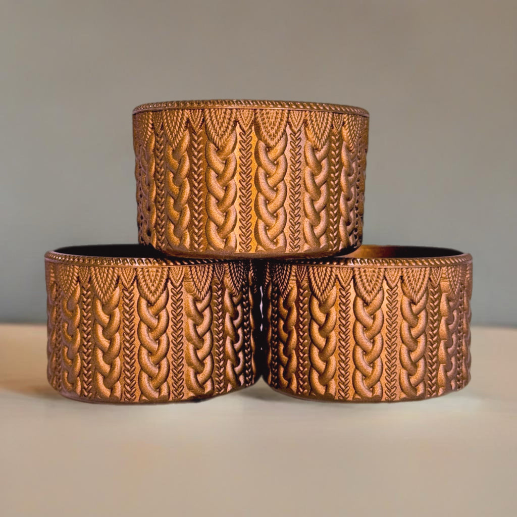 Metallic Copper MACRAME  Boot