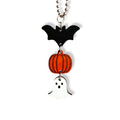 Ghost Bat Pumpkin Charm - Tumbler Handle Charm