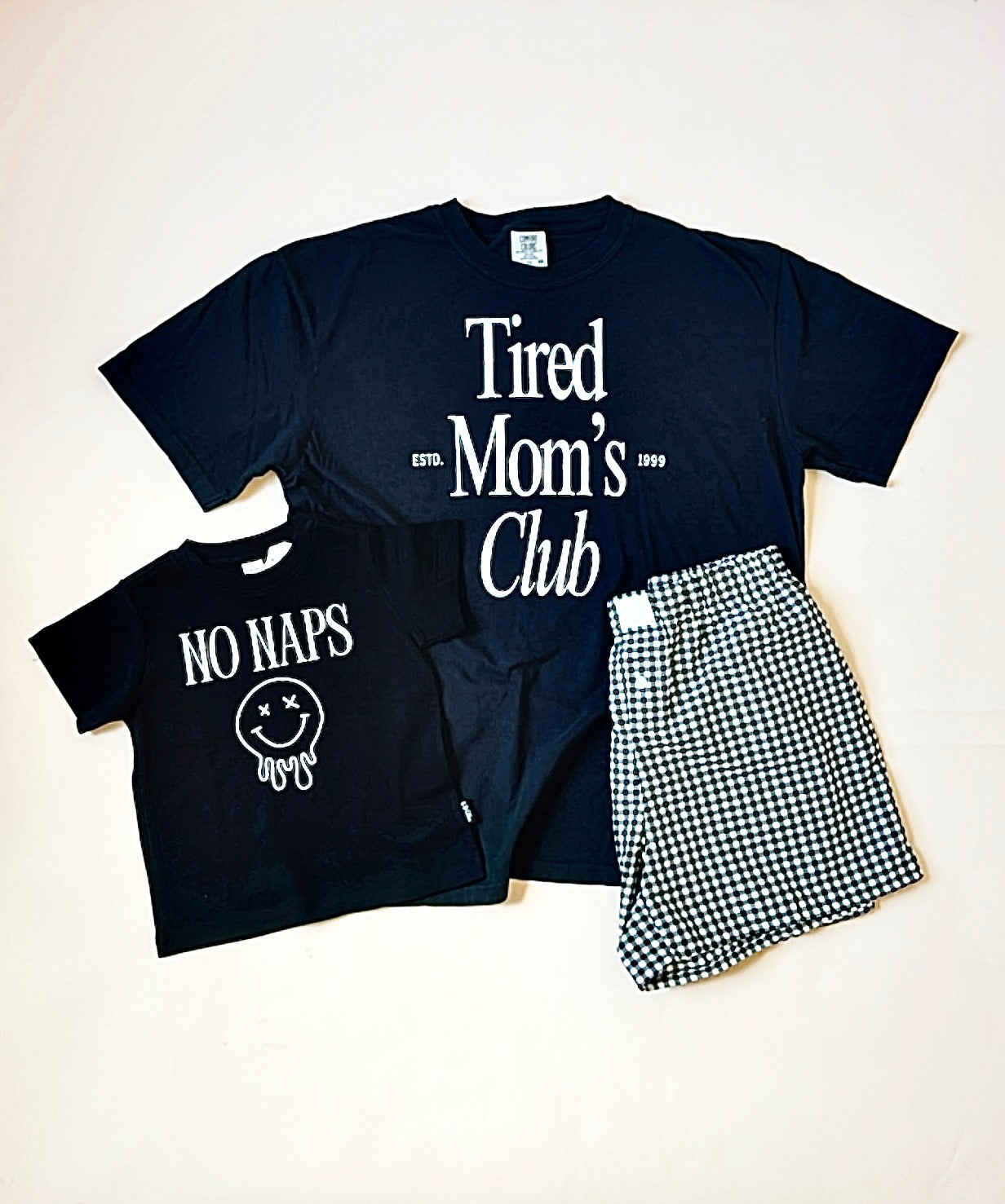 Tired Mom's Club unisex graphic t-shirt in a relaxed fit