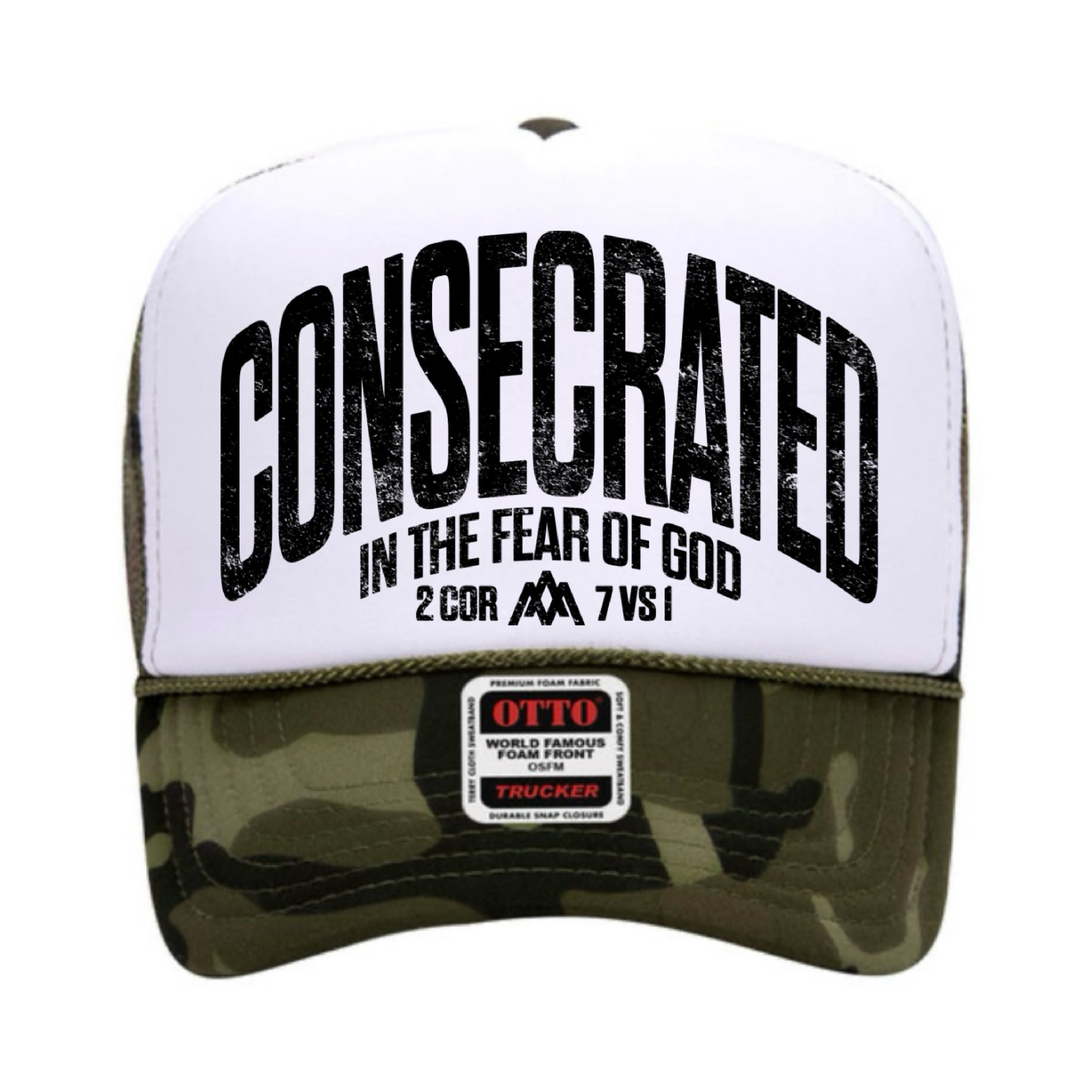 CONSECRATED Foam Trucker - White/Camo