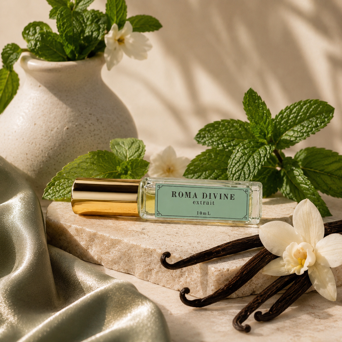 Roma Divine Extrait de Parfum Unisex Fragrance Mint Vanilla Wood