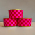 Red & Pink Checkers  Boot