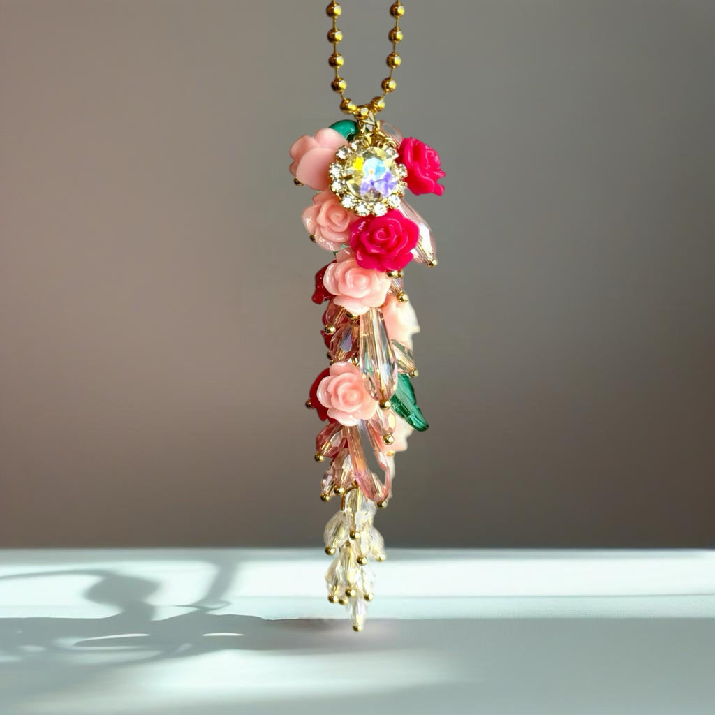 CASCADING FLORAL - Tumbler Handle Charm