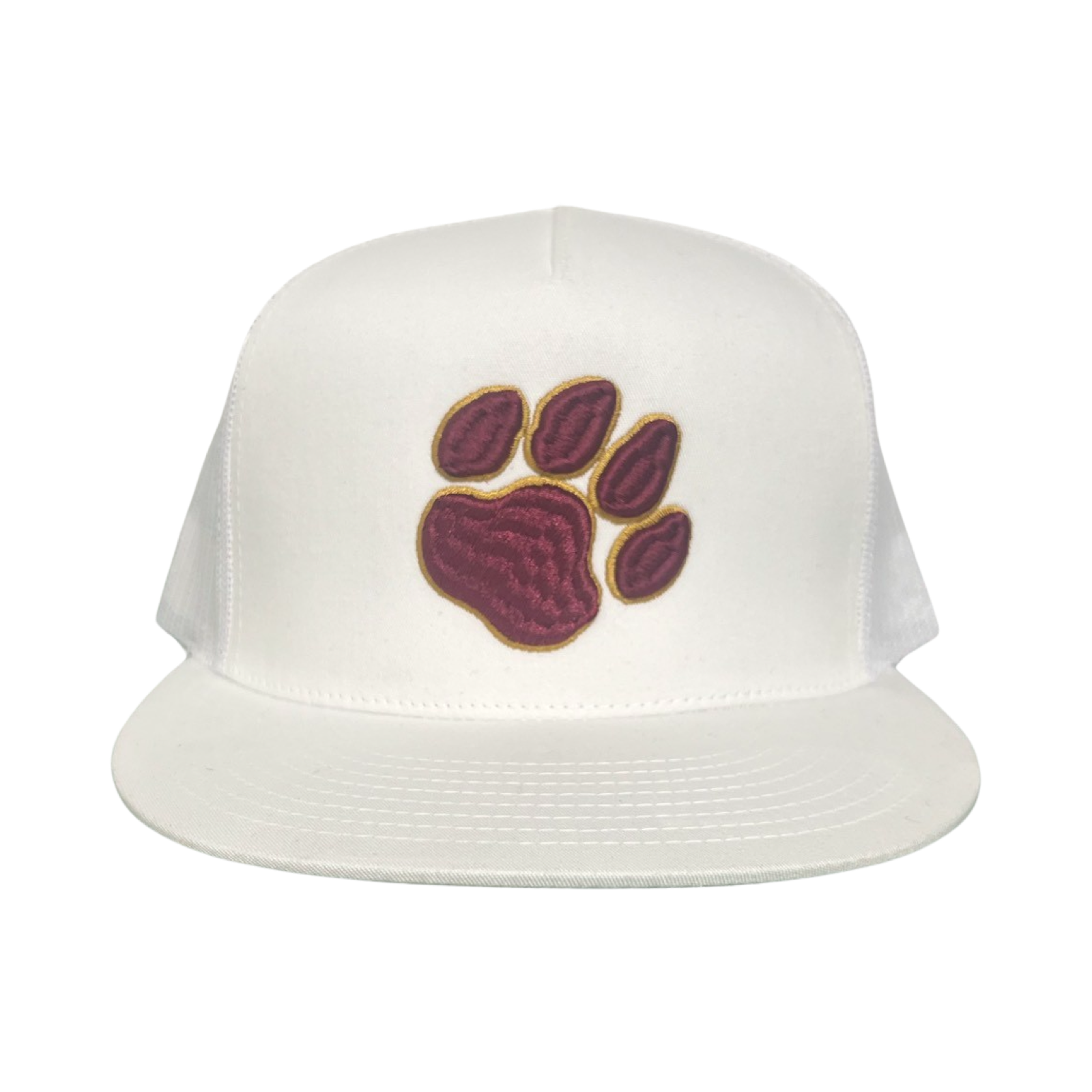 Texas State Bobcat 3D embroidered paw puff hat in team colors
