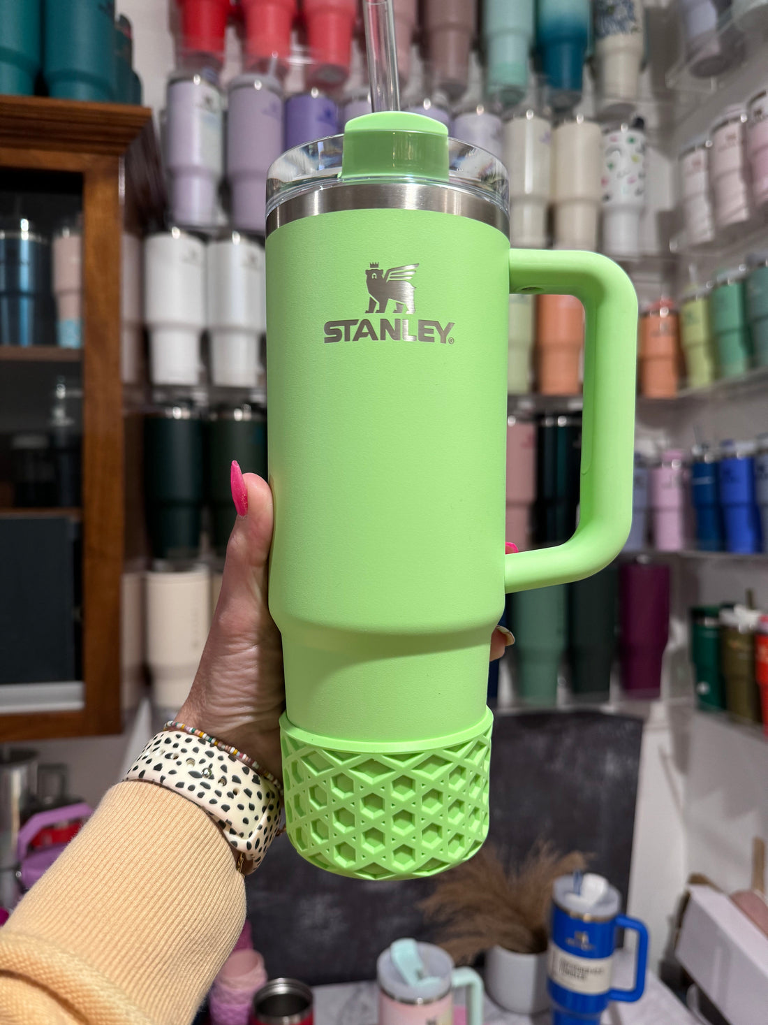 FEATHER GREEN Waffle Boot