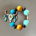 Aztec Skull Handle Bracelet - Tumbler Handle Charm