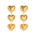 Frenchie Heart Drop Earring