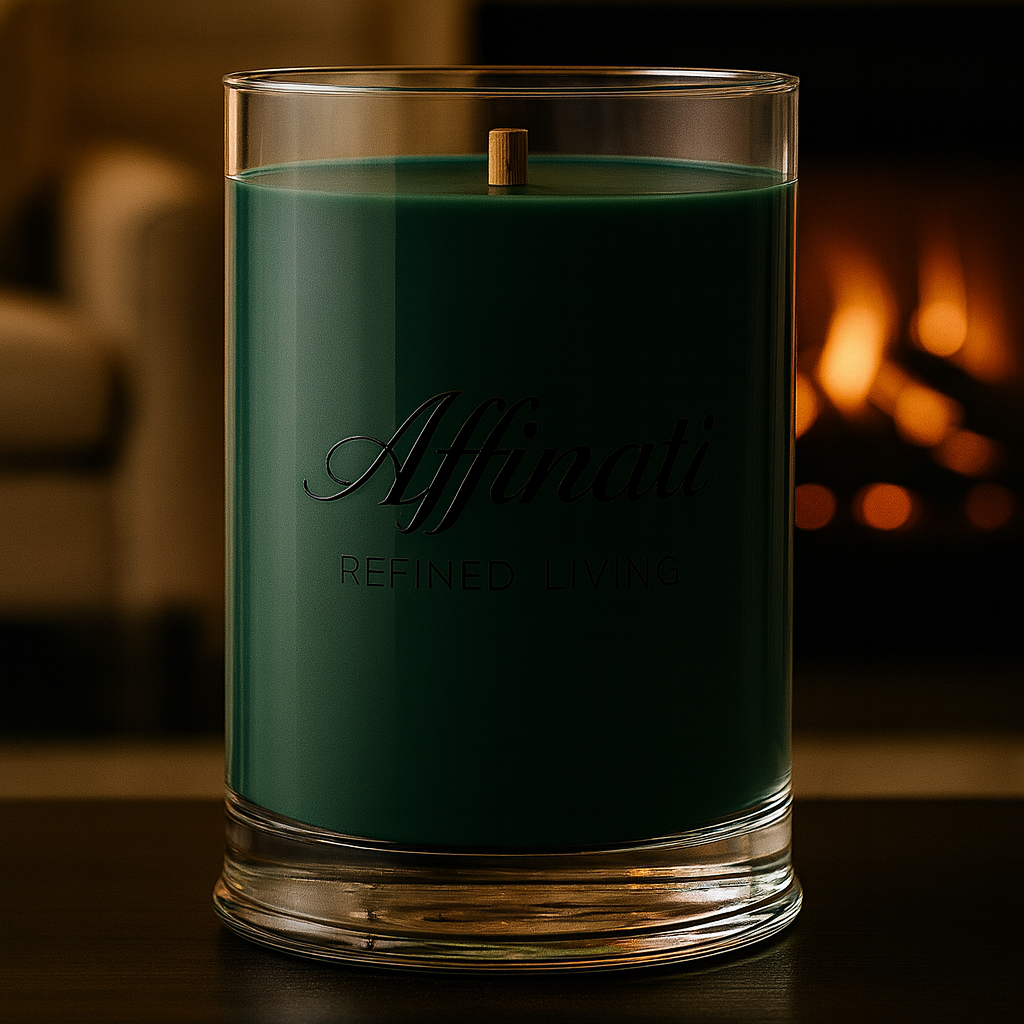 Winter Spruce Wooden Wick Soy Blend Candle 21 oz Luxury Home - Image 2