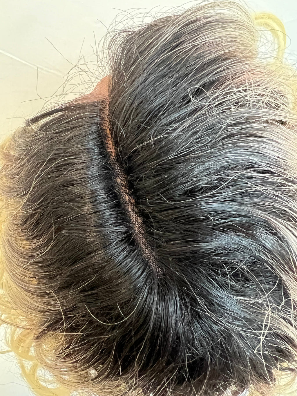 Jetty Lace Front Wig: Short Wavy Human Hair Blend Wigs