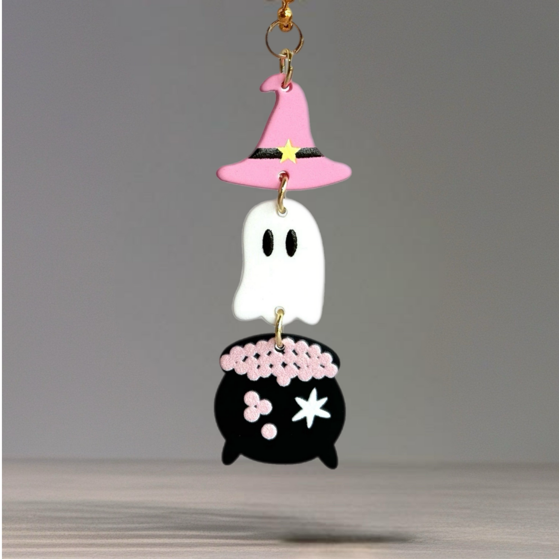 GHOST CAULDRON- Tumbler Handle Charm
