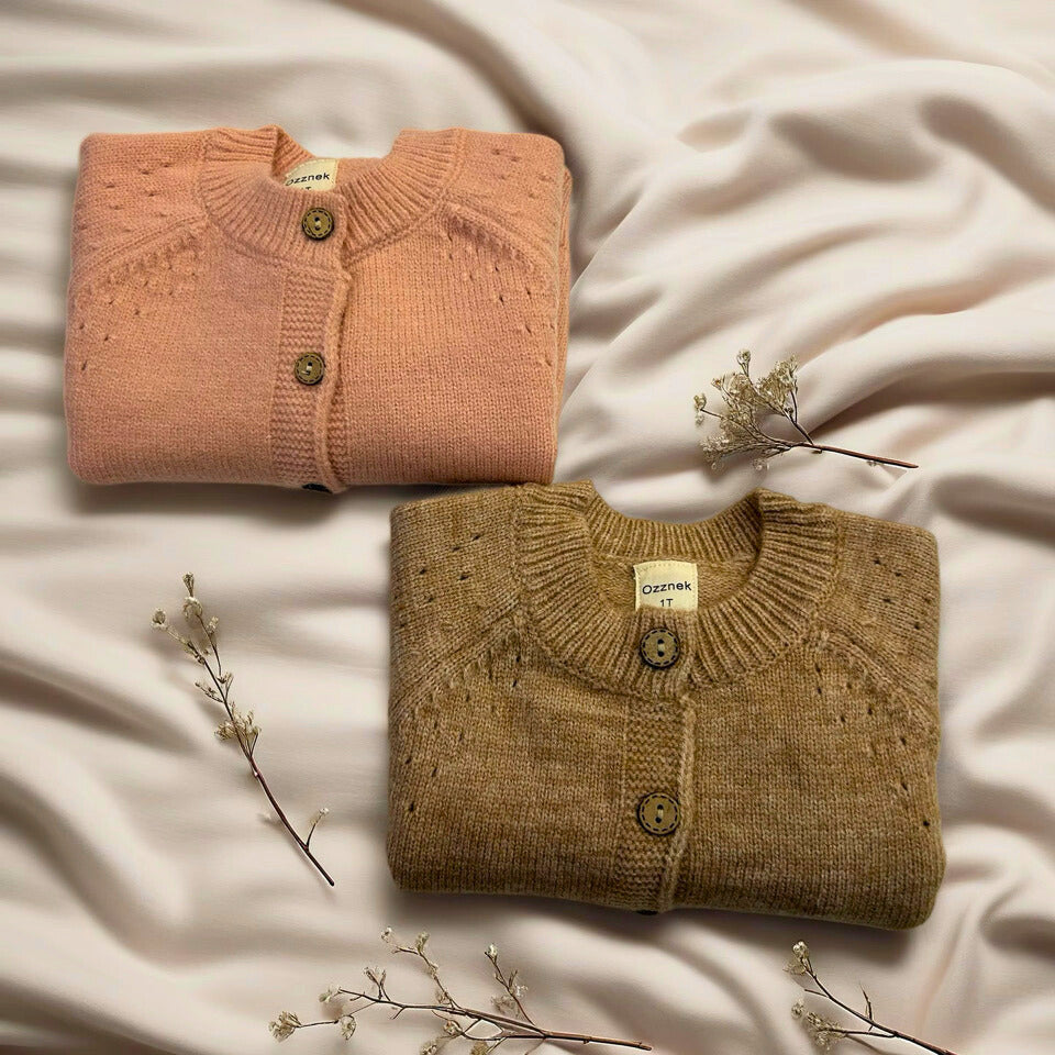Premium Organic Cotton Cardigan |Cozy Kids Sweater