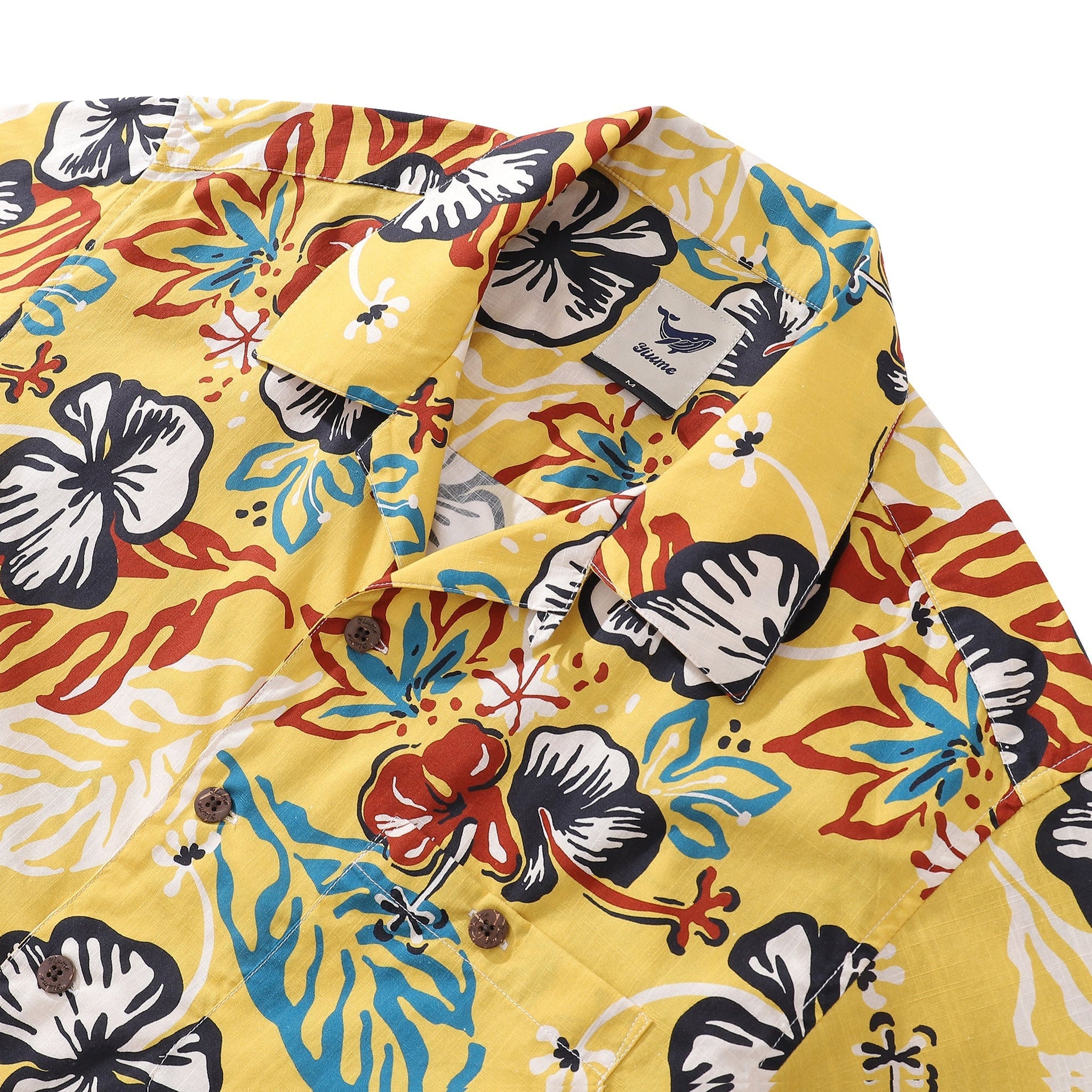 1940s Vintage Summer of San Pedro Cotton Camp Collar Shirt