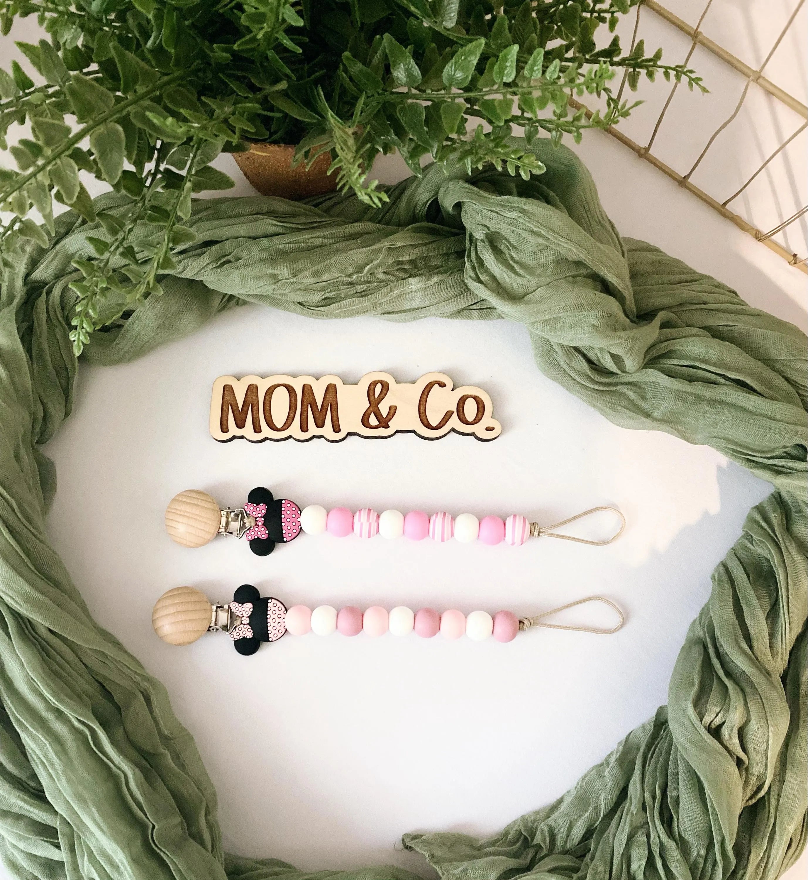 Girl Mouse Pacifier Clip