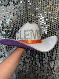 Clemson Tigers sporty glamorous hat in orange, white, purple, and silver