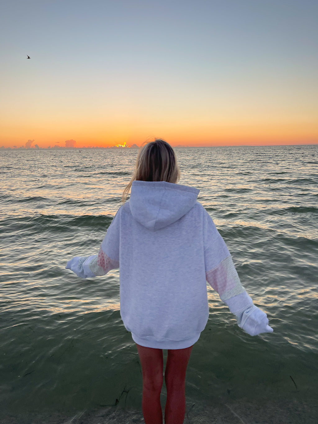 Quilted Pastel Embroidered Hoodie - Cozy Unisex Pullover