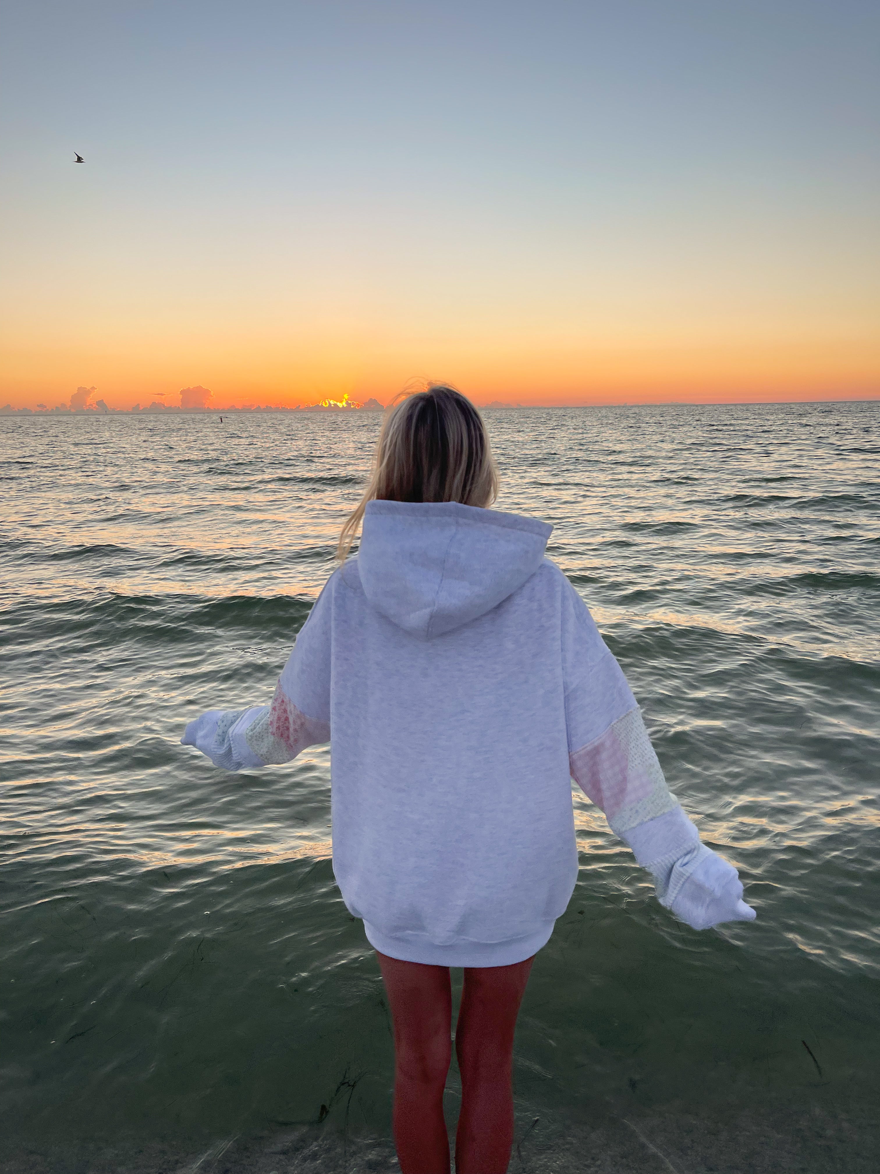 Quilted Pastel Embroidered Hoodie - Cozy Unisex Pullover