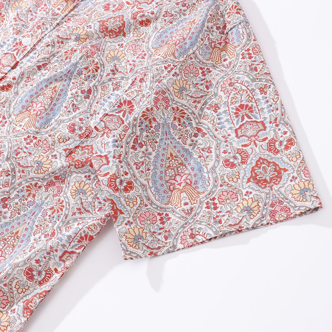 Men's Tropical Floral Hawaiian Shirt - Cotton Button-Down Aloha