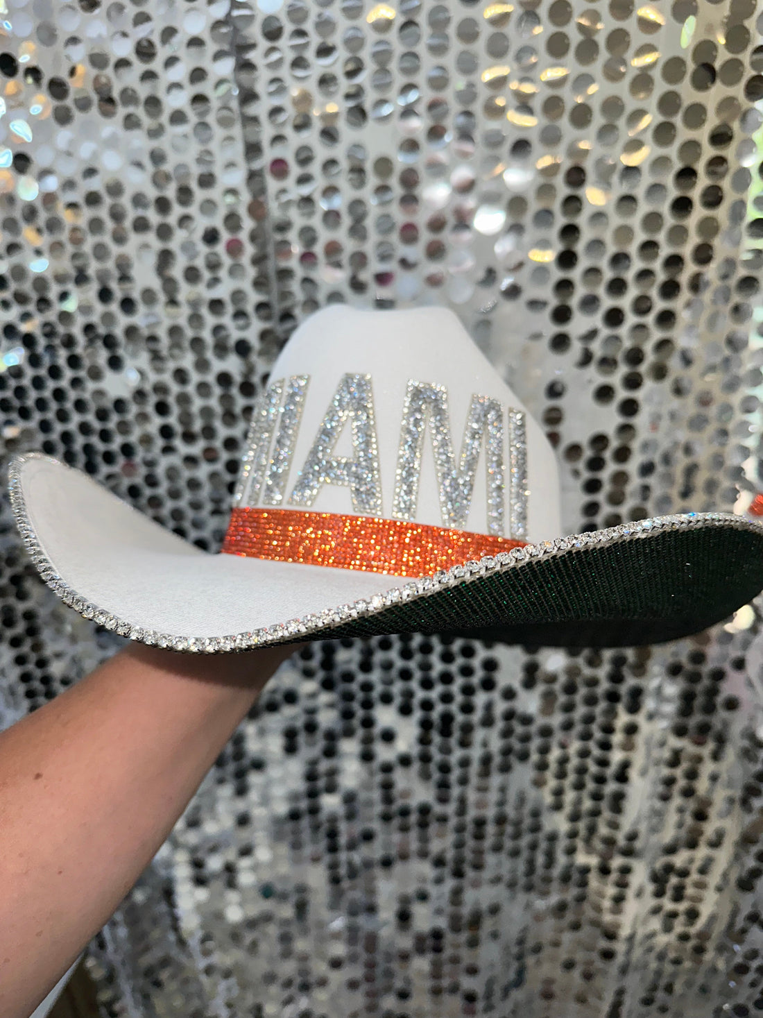 University of Miami Hurricanes Glam Cowboy Hat for Game Day