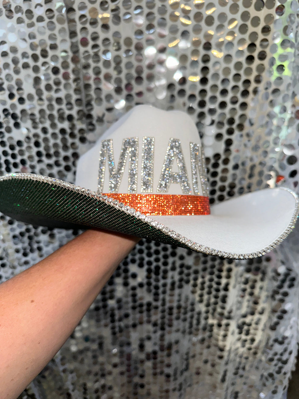 University of Miami Hurricanes Glam Cowboy Hat for Game Day
