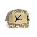Turkey Tracks Logo 7 Panel Mossy Oak Bottomland