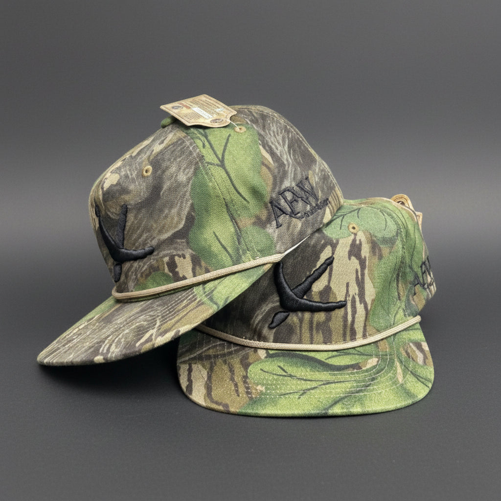 Old Rope Hat Mossy Full Foilage w/ Turkey Tracks