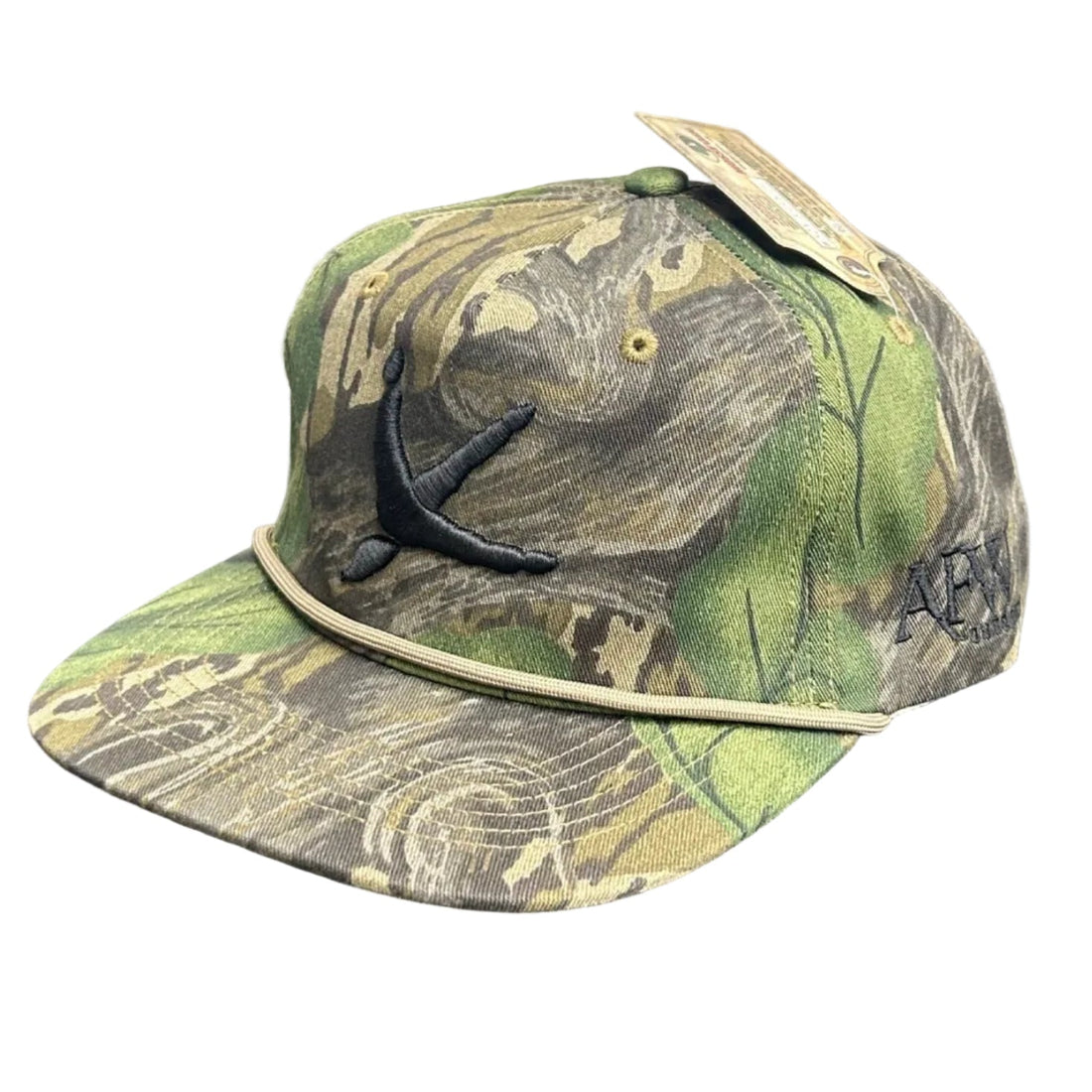 Old Rope Hat Mossy Full Foilage w/ Turkey Tracks