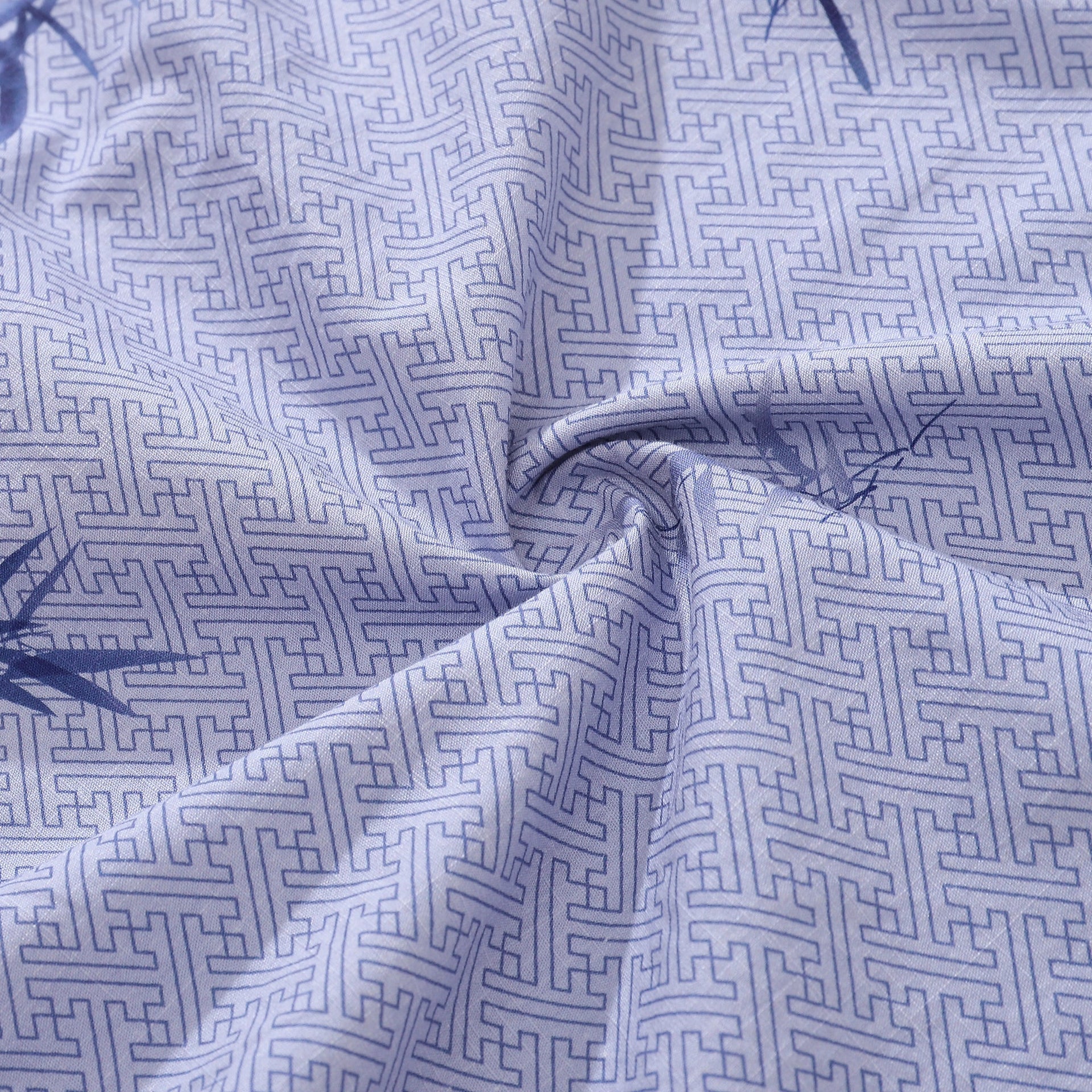 Vintage Cotton Hawaiian Shirt – Short Sleeve Bamboo Print Aloha