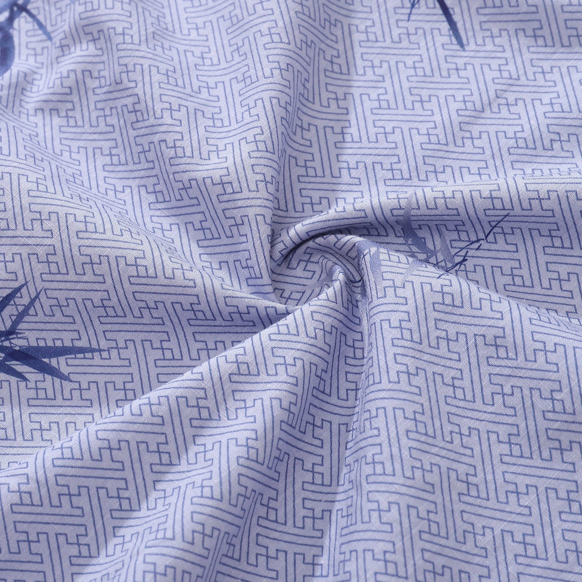 Vintage Cotton Hawaiian Shirt – Short Sleeve Bamboo Print Aloha