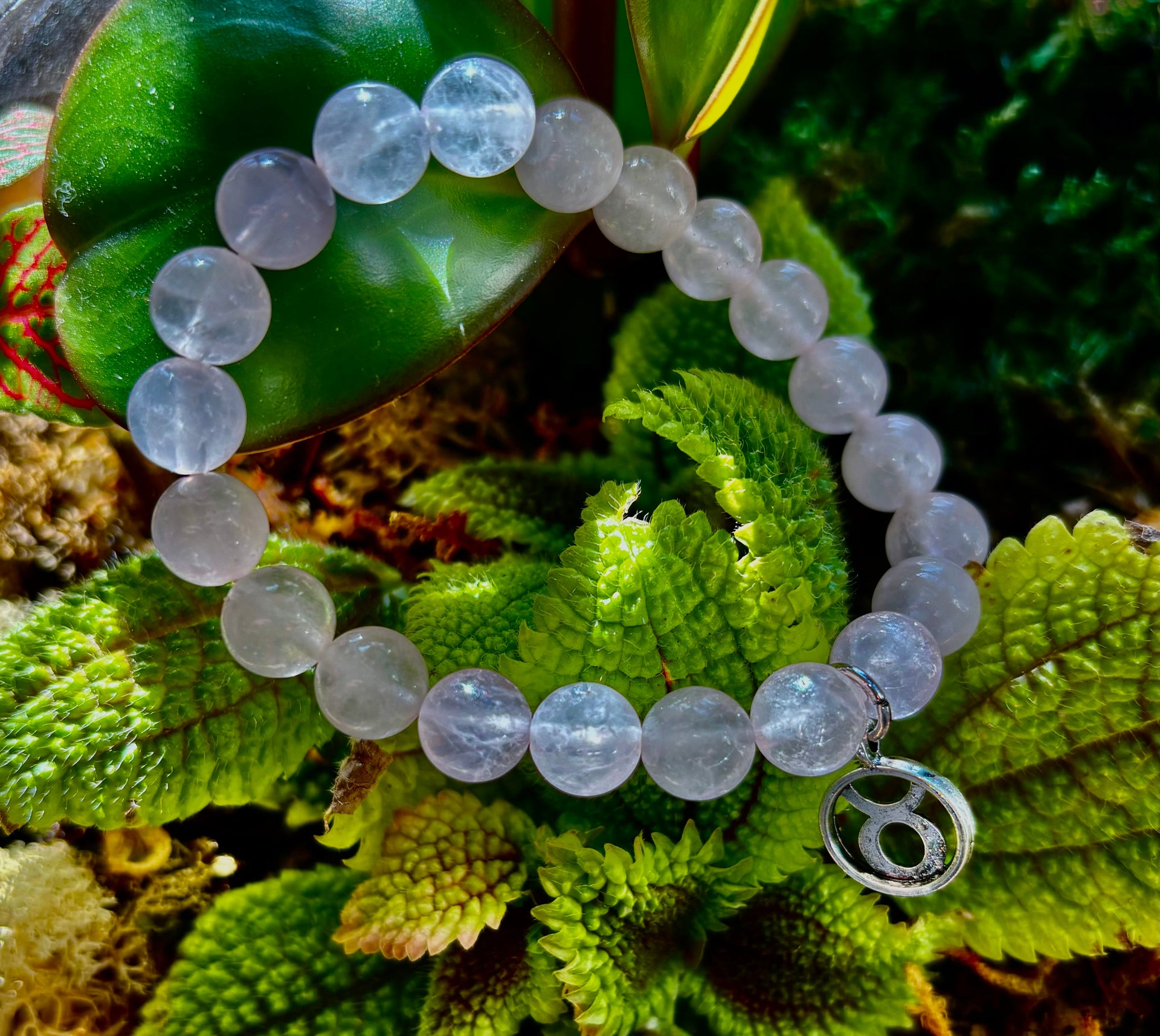 Zodiac Vibes Natural Gemstone Bead Bracelet with Astrological Charm - Image 12
