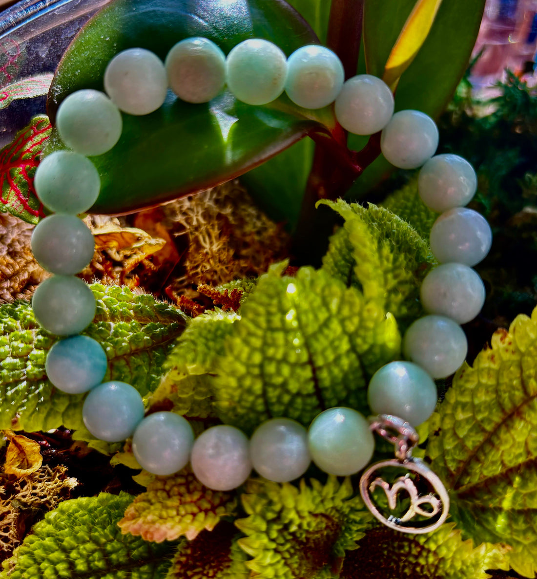 Zodiac Vibes Natural Gemstone Bead Bracelet with Astrological Charm - Image 16