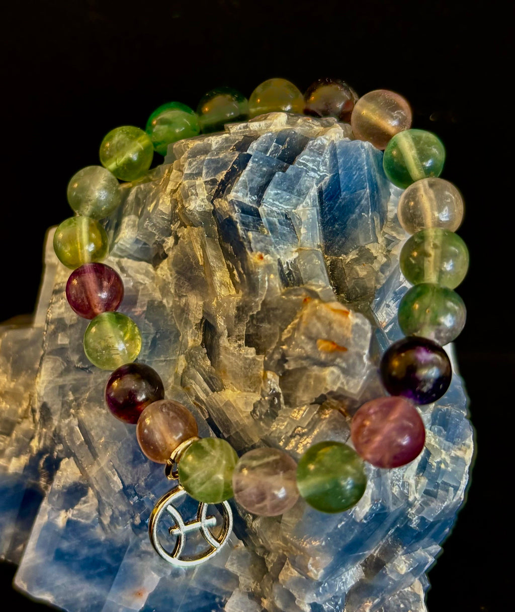 Zodiac Vibes Natural Gemstone Bead Bracelet with Astrological Charm - Image 9