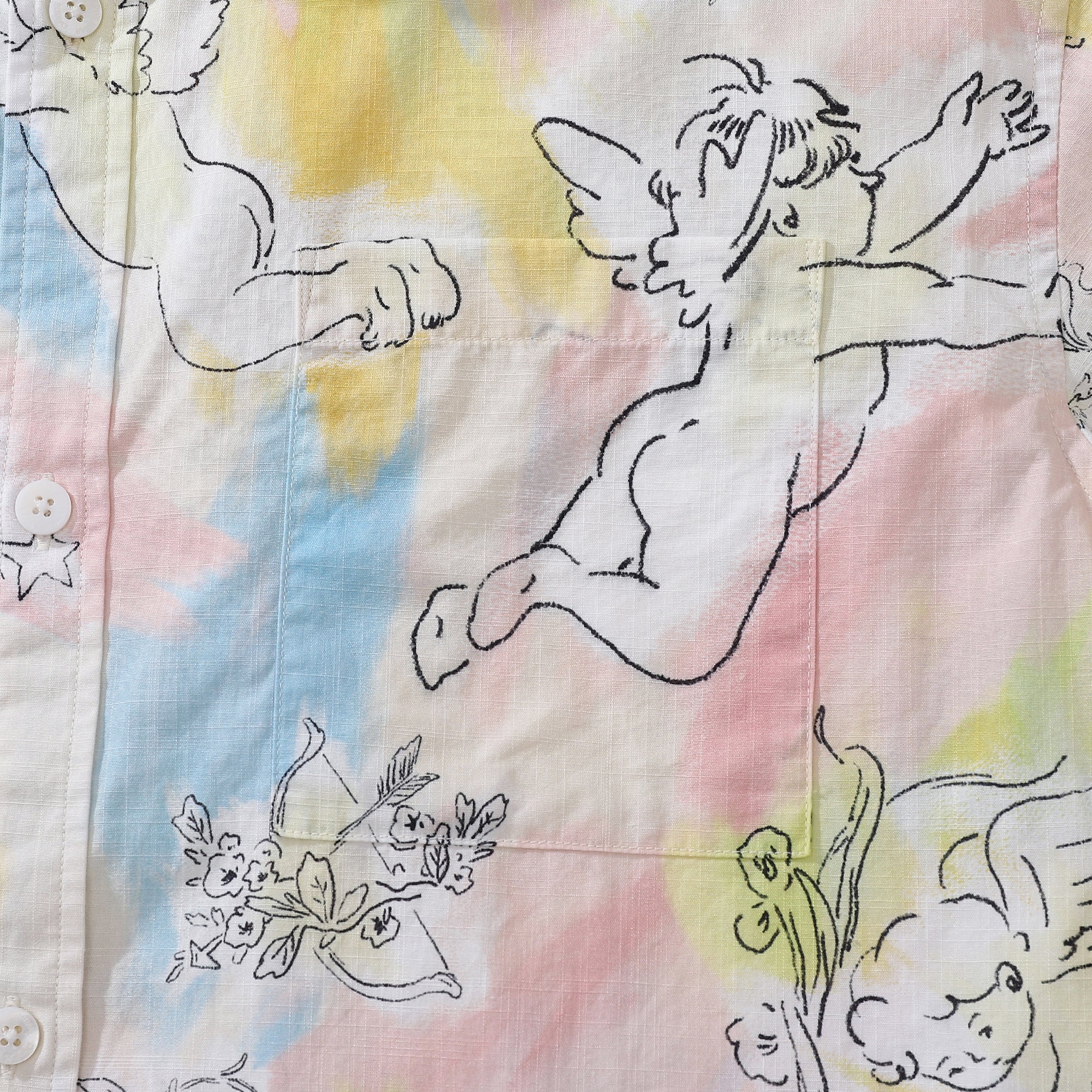 Vintage 1980s Abstract Print Short Sleeve Hawaiian Aloha Shirt