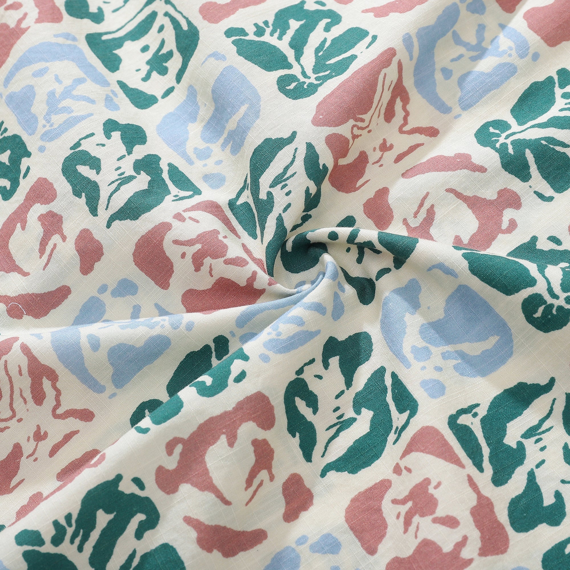 Men's Vintage Rose Seal Hawaiian Shirt 100% Cotton Button Down