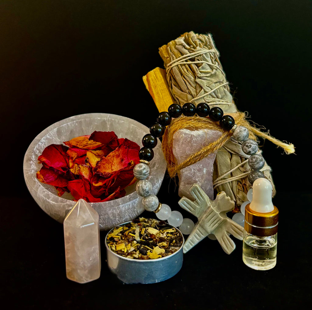 Post-Breakup Energy Cleansing Ritual Kit with Protection Bracelet - Image 2