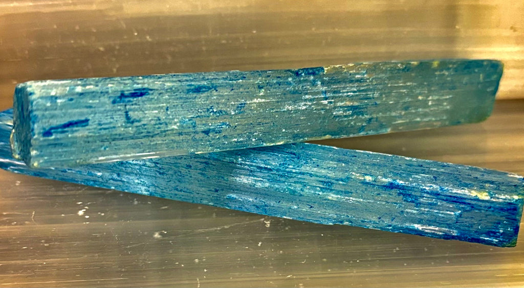 6 Inch Blue Selenite Charging Stick Crystal Wand for Cleansing - Image 5